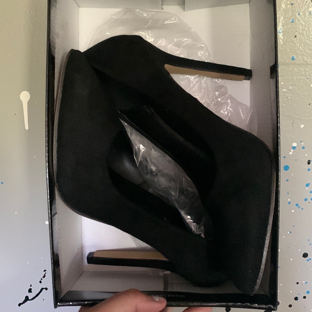 SHEIN suede high heels